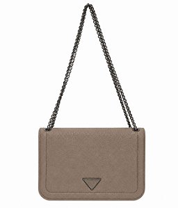 Bolsa Ombro Lateral Feminina Café Chic