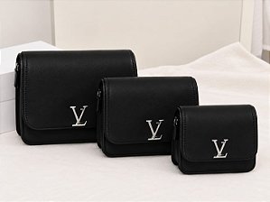 Kit 3 Bolsas Femininas Transversal Preto VL