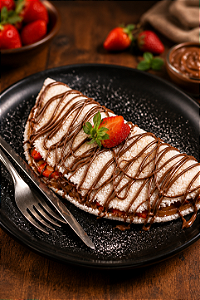 Tapioca Doce Romance (Nutella & Morango)