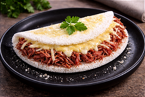 Tapioca Carne seca (Tapioca com Carne Seca & Queijo)