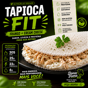 Tapioca Fit – Frango Desfiado + Cream Cheese