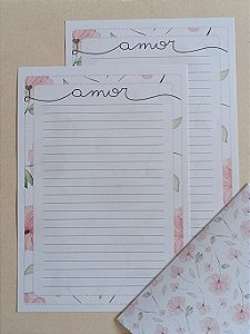 Papéis de Carta Coleção SOMOS FILHAS com Envelope 04 unidades