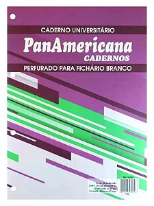 Refil Fichário Universitário Branco 96folhas - Panamericana