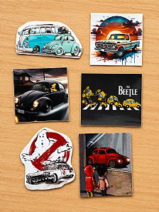 ADESIVOS AMOR POR AUTOMÓVEIS - 10 PEÇAS - TAMANHOS E IMAGENS VARIADAS