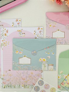 Kit Papéis de Carta com Envelopes La Palomita Abelha Rainha