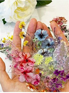 15 Peças Adesivos Transparentes de Flores para Scrapbooking, Adesivos de Plantas da Natureza
