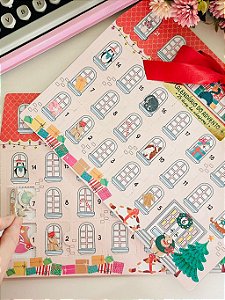Calendário do Advento com 50 Adesivos