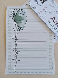 Papéis de Carta Coleção SOU RARA com Envelope 04 unidades | Transformadora