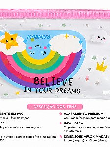 KIT DE PAPELARIA ARCO ÍRIS - FOFY - 5 ITENS