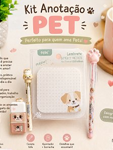 COLEAÇÃO PEQUENOS PETS  - 4 ITENS - PAPELARIA