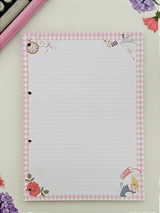 Refil Fichário 4 furos Universitário (20 x 27,5cm) 40 folhas – Alice