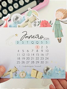 Calendário 2026 Pequeno Príncipe