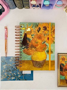 Caderno Wire-o Reposicionável Girassóis