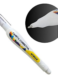 Caneta Corretiva Branco Errorex Branquiinho 5ml Acrilex