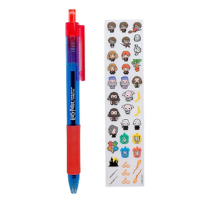 CANETA ESFEROGRAFICA PARA PERSONALIZAR COM ADESIVO HARRY POTTER 0.7 RETRATIL BLISTER LEO&amp;LEO
