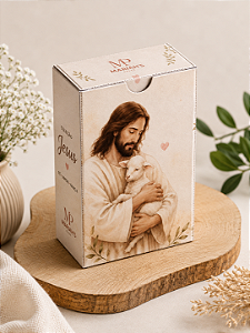 JESUS: FÉ, AMOR E GRAÇA - ADESIVOS NA CAXINHA