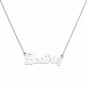 Colar Personalizado com Nome em Prata 925 (Até 9 Letras)