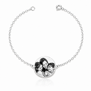 Pulseira Personalizada com Foto ou Nome em Prata 925