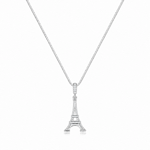 Colar Torre Eiffel em Prata 925