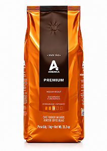 Café em grãos torrado América Vending 01 kg