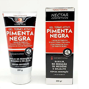 Gel Pimenta Negra Néctar Cosméticos 200g