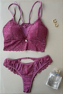 Conjunto top de renda dmellos