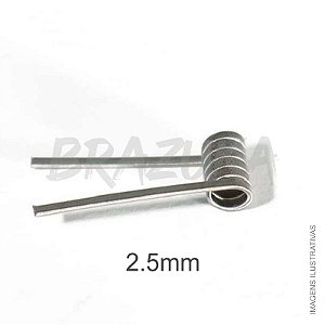 COIL FUSED CLAPTON NI80 2,5MM 0.32 OHM - 8 UND
