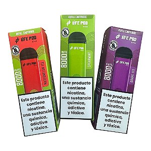 REFIL - LIFE POD ECO PRO 8000 PUFF - UND