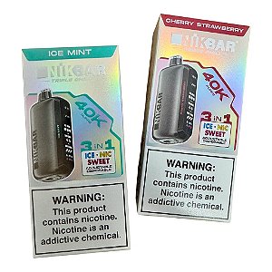 NIKBAR 40K TRIPLE CHILL - 40000 PUFFS - POD DESCARTÁVEL