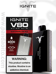 IGNITE V80 ULTRA SLIM 8000 PUFFS - DESCARTAVEL