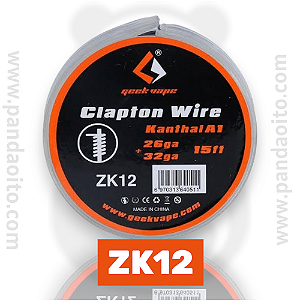 FIO RESISTENCIA GEEK VAPE - FUSED CLAPTON WIRE - ZK12 - 15FT ROLO