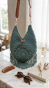 Ecobag Verena de Crochê com Franjas Exclusiva