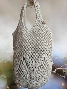 Bolsa de Crochê Natural DIMYLLA