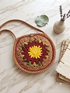 Bolsa de Crochê Artesanal Colorida