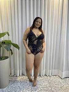 Maiô Maryssil de Compressão Estampado