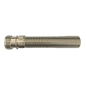 Shank/rosca 100mm inox p/ torneiras de chope tipo belga