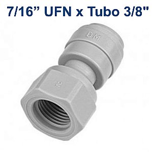 DMFIT - Conexao rapida rosca femea 7/16-20UNF(V) x tubo 3/8"