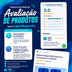 Sistema de Avaliação de Produtos para Loja Integrada
