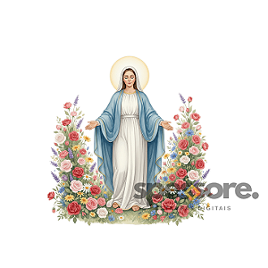 Virgem Maria Floral