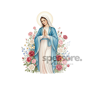 Virgem Maria Floral