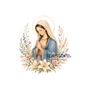 Virgem Maria Floral 07