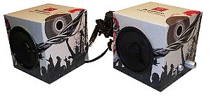 S33 - Caixinha de som para pc e not book personlizada layout