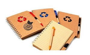 S55 - Bloquinho ecológico com caneta.