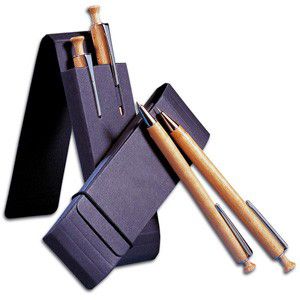 S459 - kit de 2 canetas de bambu personalizado