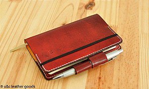 Molekine executivo couro sintetico acompanha caneta em metal personalizada