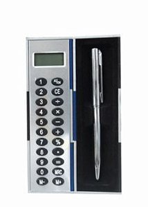 D148 - Calculadora mágica de plástico com caneta