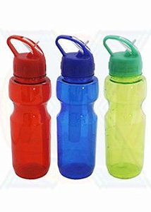 D663 - Squeeze de plástico ice bar, com canudo e capacidade para 800ml.