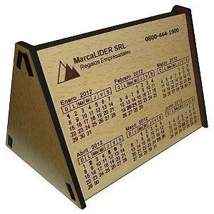 Calendario em mdf piramide personalizado