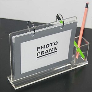 Calendario de Acrilico porta canetas personalizado