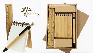 kit escritorio bambu